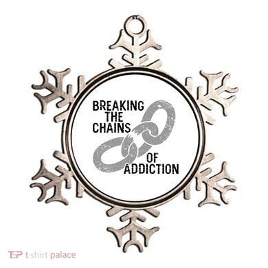 Breaking The Chains Of Addiction Aa Na Clean Sober Recovery Gift Ornament
