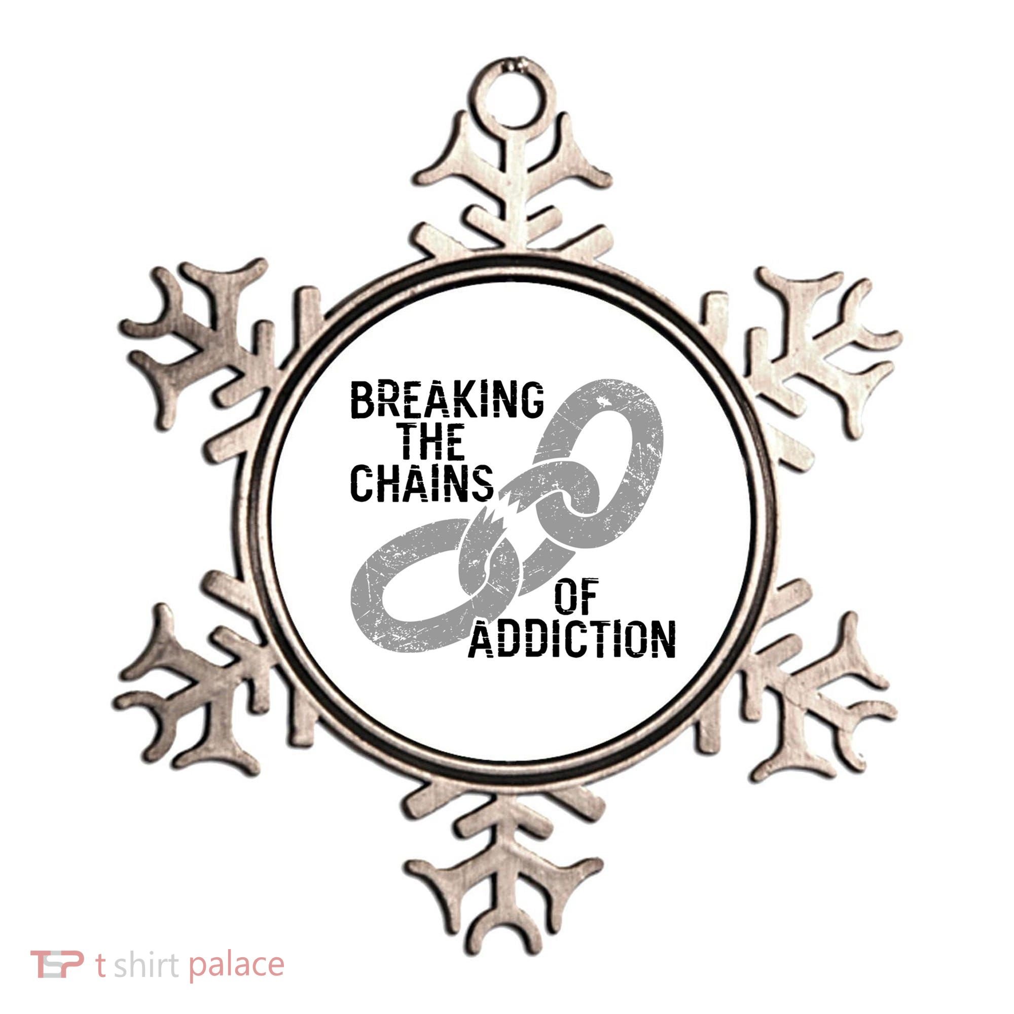 Breaking The Chains Of Addiction Aa Na Clean Sober Recovery Gift Ornament