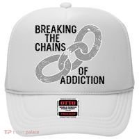 Breaking The Chains Of Addiction Aa Na Clean Sober Recovery Gift Hat thumb 0