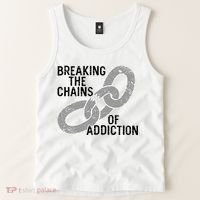 Breaking The Chains Of Addiction Aa Na Clean Sober Recovery Gift Tank Top thumb 2