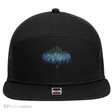 Binary Tree Coding Computer Programmer Funny 7 Panel Mesh Trucker Snapback Hat