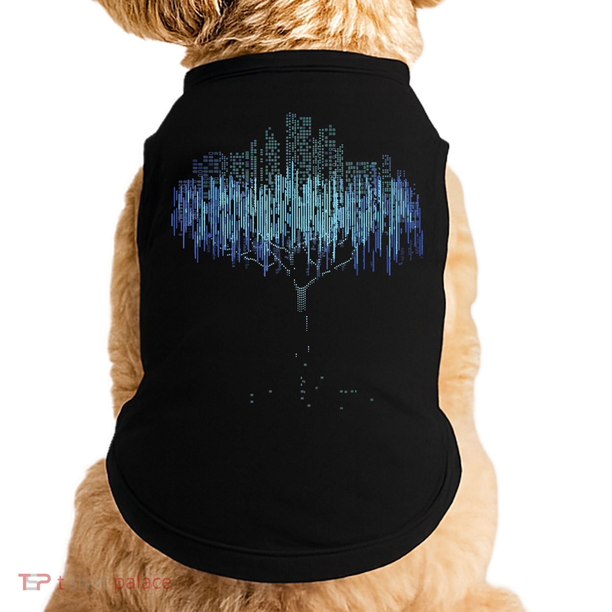 Binary Tree Coding Computer Programmer Funny Doggie Tank