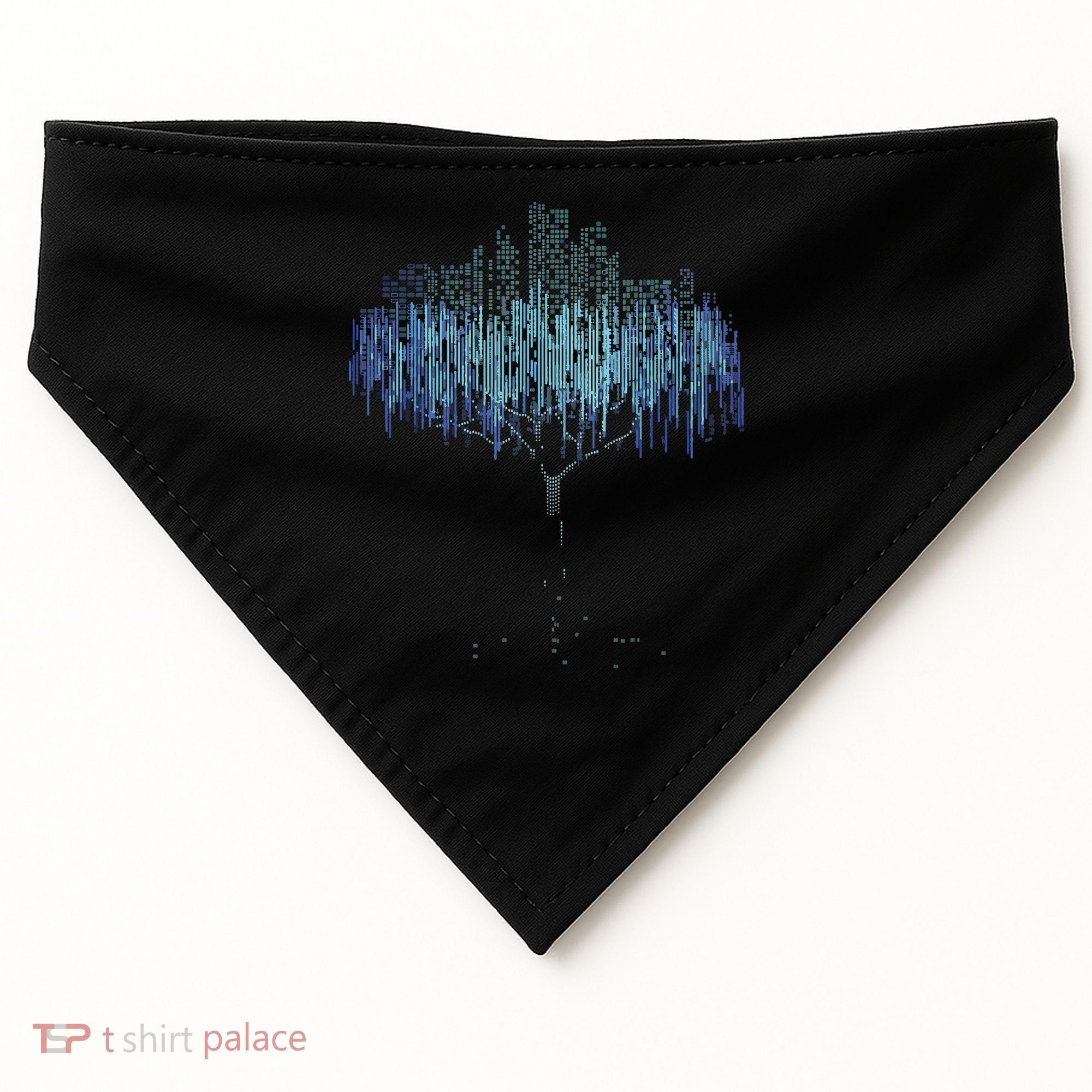 Binary Tree Coding Computer Programmer Funny USA-Made Doggie Bandana