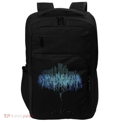 Binary Tree Coding Computer Programmer Funny Impact Tech Backpack