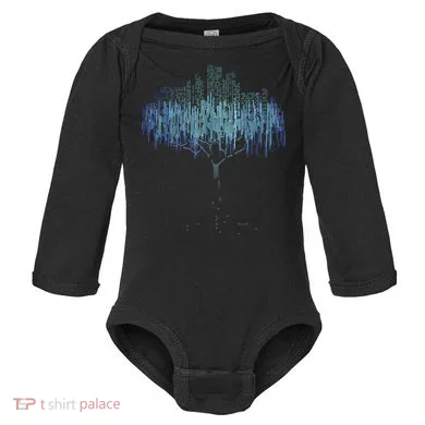 Binary Tree Coding Computer Programmer Funny Baby Long Sleeve Bodysuit