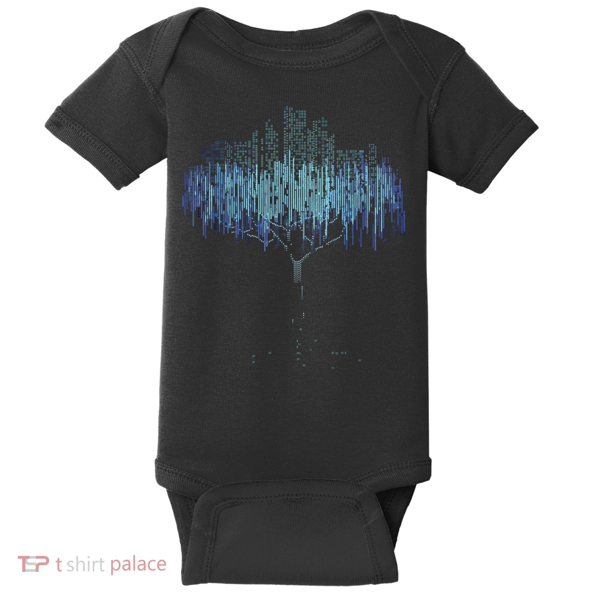 Binary Tree Coding Computer Programmer Funny Baby Bodysuit