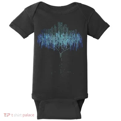 Binary Tree Coding Computer Programmer Funny Baby Bodysuit