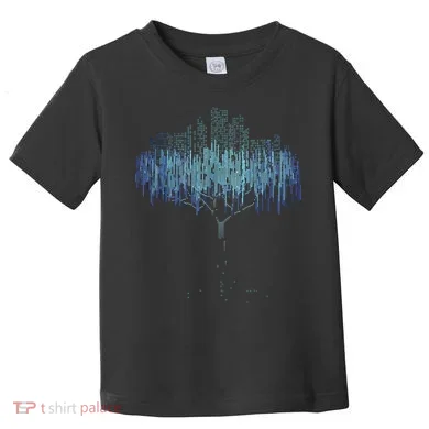 Binary Tree Coding Computer Programmer Funny Toddler T-Shirt