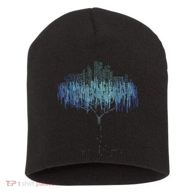 Binary Tree Coding Computer Programmer Funny Short Acrylic Beanie