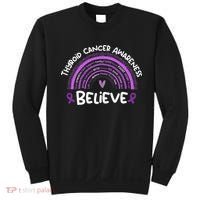 Believe Thyroid Cancer Awareness Month Thyroid Cancer Sweatshirt thumb 0