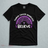 Believe Thyroid Cancer Awareness Month Thyroid Cancer T-Shirt thumb 5