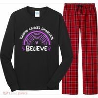Believe Thyroid Cancer Awareness Month Thyroid Cancer Long Sleeve Pajama Set thumb 0