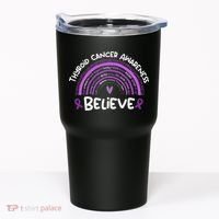Believe Thyroid Cancer Awareness Month Thyroid Cancer Tumbler thumb 0