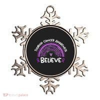 Believe Thyroid Cancer Awareness Month Thyroid Cancer Ornament thumb 0