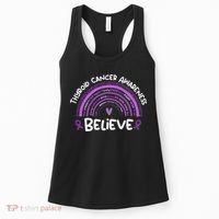 Believe Thyroid Cancer Awareness Month Thyroid Cancer Women's Tank Top thumb 0