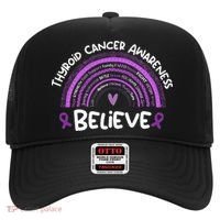 Believe Thyroid Cancer Awareness Month Thyroid Cancer Hat thumb 0
