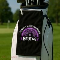 Believe Thyroid Cancer Awareness Month Thyroid Cancer Golf Towel thumb 2