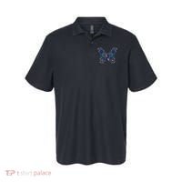 Butterfly Thyroid Cancer Awareness Ribbon Survivor Warrior Polo thumb 0