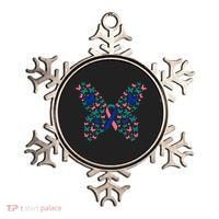 Butterfly Thyroid Cancer Awareness Ribbon Survivor Warrior Ornament thumb 0