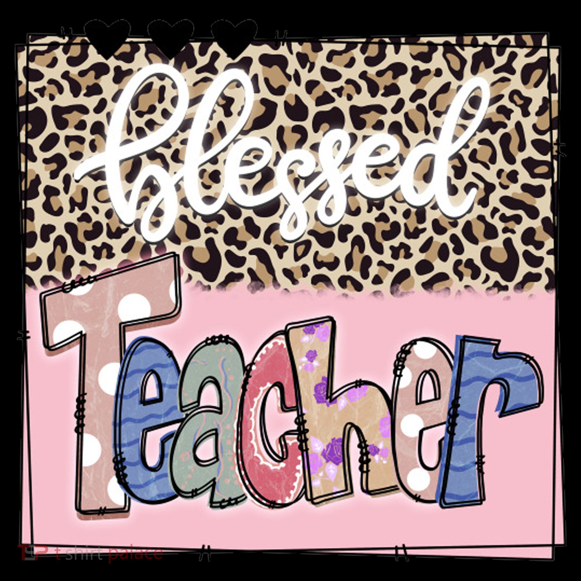 Blessed Teacher Cheetah Print Women's Hoodie
