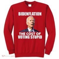 Bidenflation The Cost Of Voting Stupid Funny Sweatshirt thumb 0