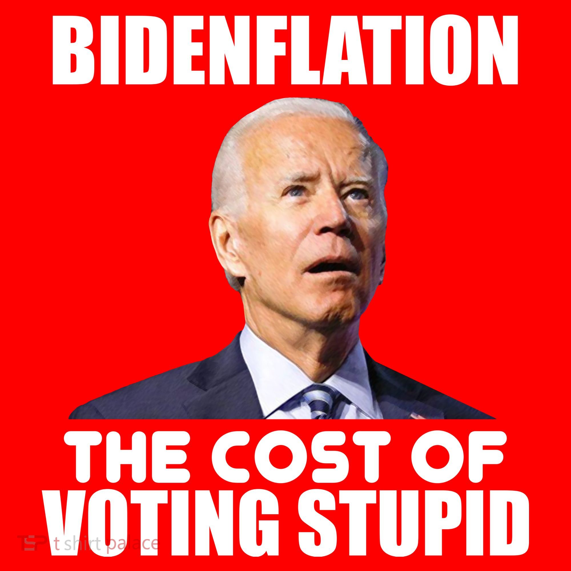 Bidenflation The Cost Of Voting Stupid Funny T-Shirt
