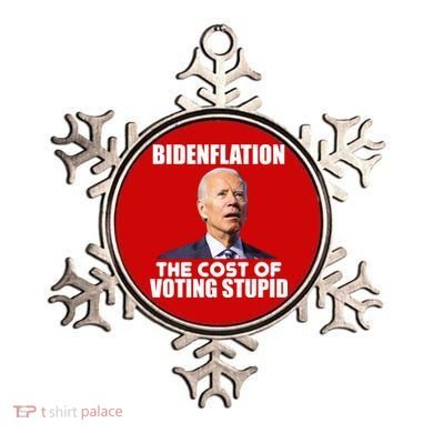 Bidenflation The Cost Of Voting Stupid Funny Ornament