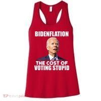 Bidenflation The Cost Of Voting Stupid Funny Women's Tank Top thumb 0
