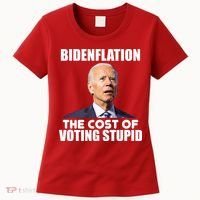 Bidenflation The Cost Of Voting Stupid Funny Women's T-Shirt thumb 0
