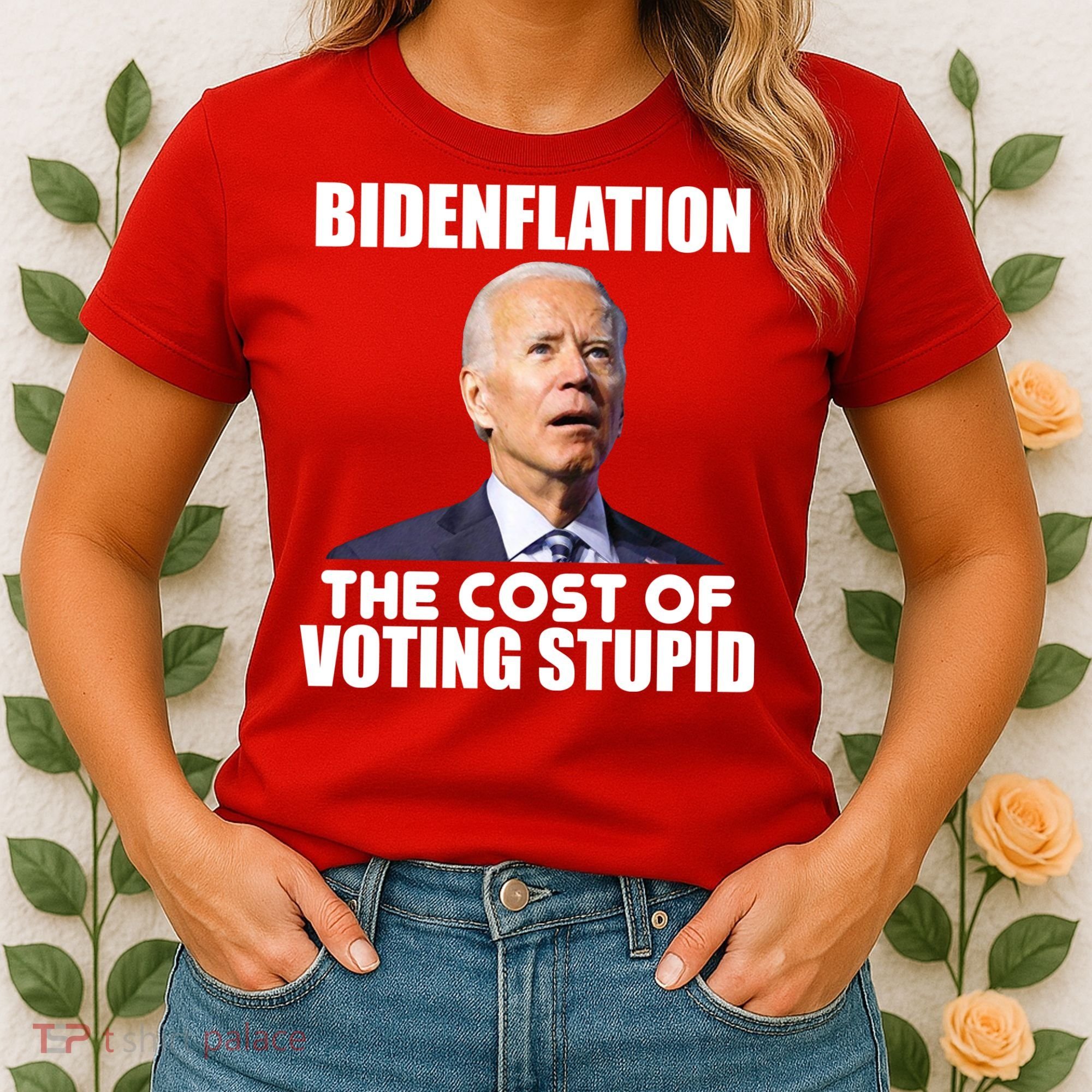 Bidenflation The Cost Of Voting Stupid Funny Women's T-Shirt