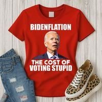Bidenflation The Cost Of Voting Stupid Funny Women's T-Shirt thumb 3