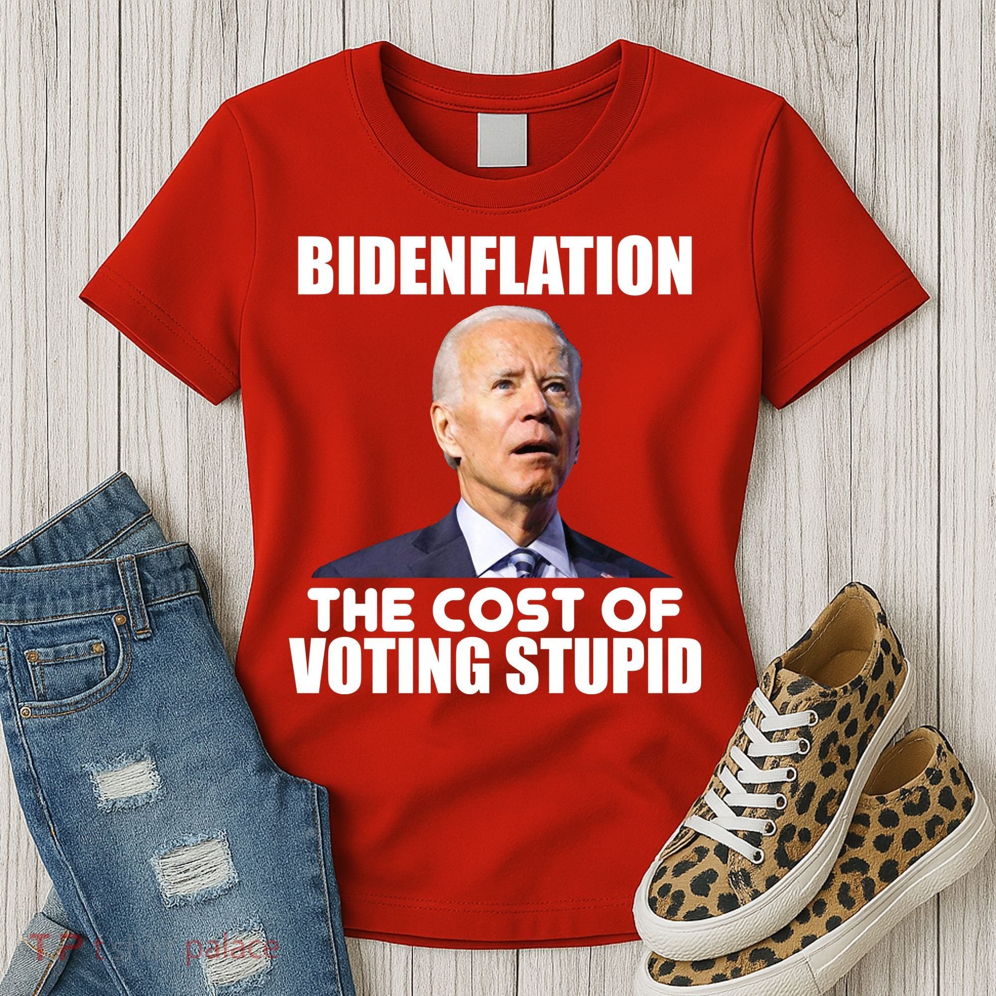 Bidenflation The Cost Of Voting Stupid Funny Women's T-Shirt