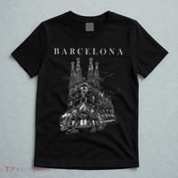 Barcelona Traveling Cathedral Of Barcelona Spain Travel Trip T-Shirt thumb 5