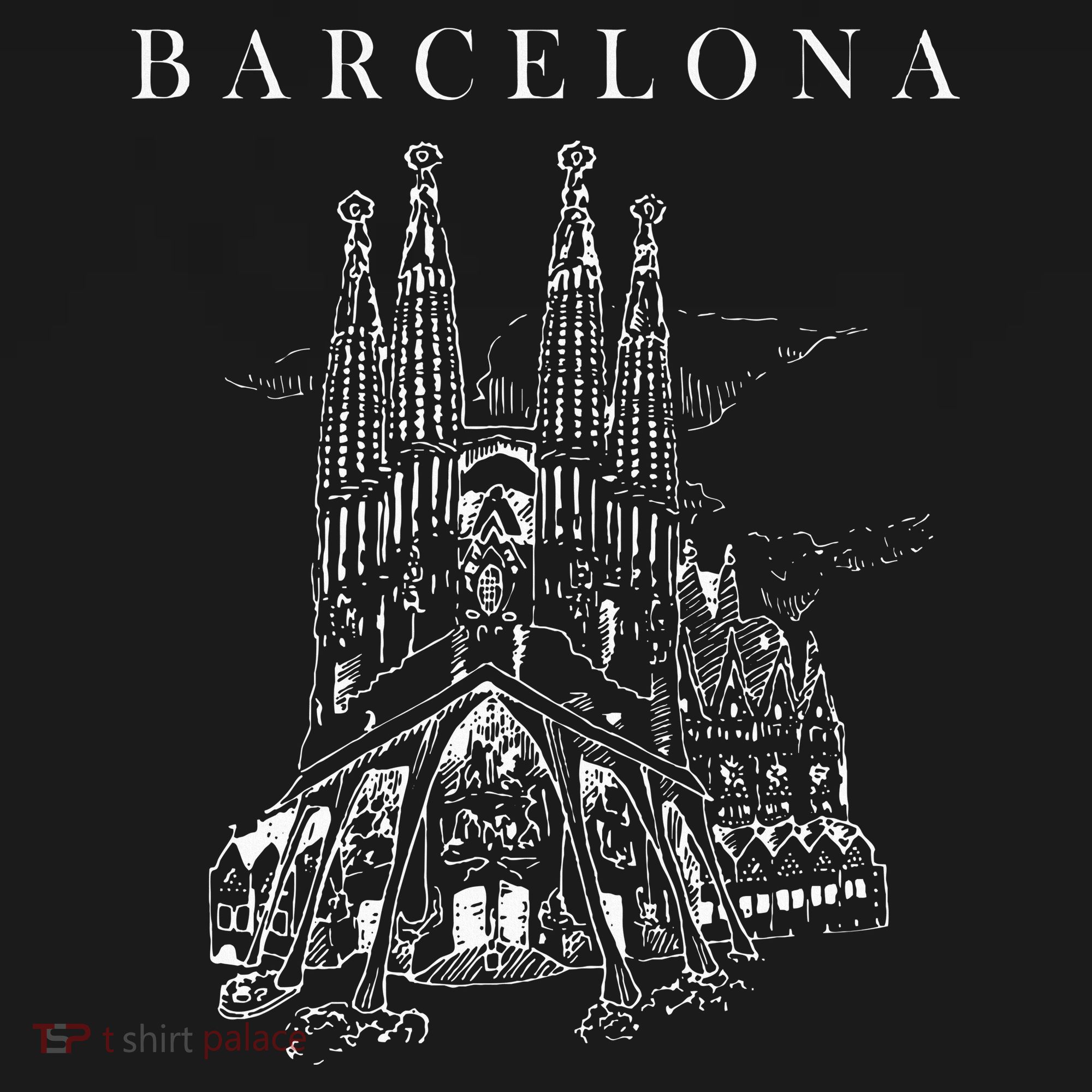 Barcelona Traveling Cathedral Of Barcelona Spain Travel Trip T-Shirt