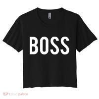 Boss T Cool New CEO Business Owner Money Gift Tee Women's Crop Top Tee thumb 0