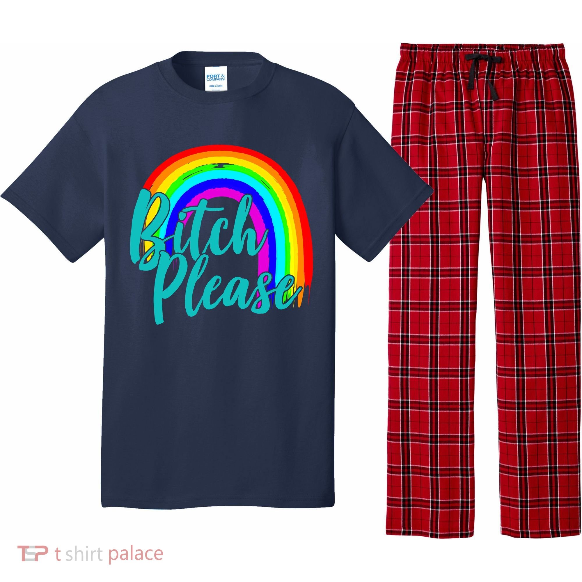 B*tch Please Rainbow Pajama Set