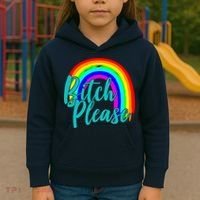 B*tch Please Rainbow Kids Hoodie thumb 3