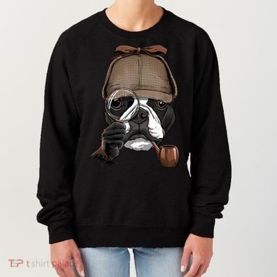 Boston Terrier Detective Boston Terrier Dog Lover Women's Sweatshirt