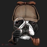 Boston Terrier Detective Boston Terrier Dog Lover Women's Sweatshirt thumb 2