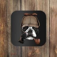 Boston Terrier Detective Boston Terrier Dog Lover Coaster thumb 0