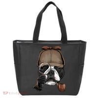 Boston Terrier Detective Boston Terrier Dog Lover Tote Bag thumb 0