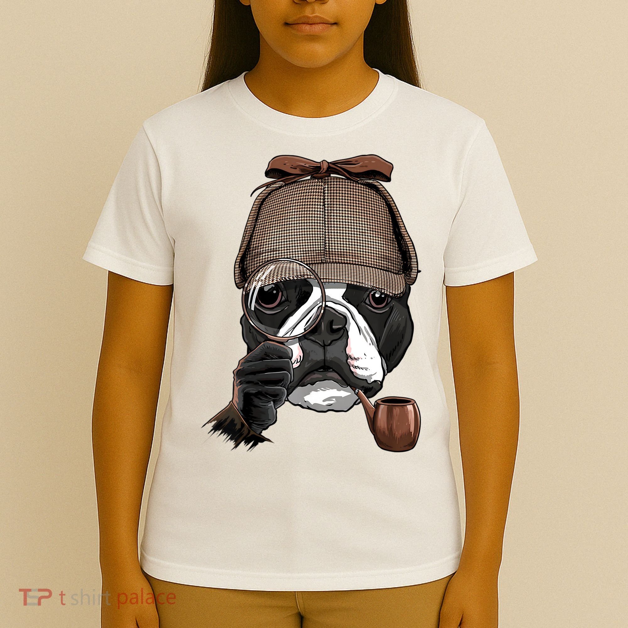 Boston Terrier Detective Boston Terrier Dog Lover T-Shirt