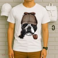 Boston Terrier Detective Boston Terrier Dog Lover T-Shirt thumb 6