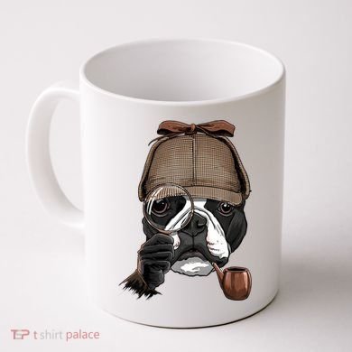 Boston Terrier Detective Boston Terrier Dog Lover Coffee Mug