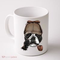 Boston Terrier Detective Boston Terrier Dog Lover Coffee Mug thumb 0