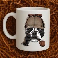 Boston Terrier Detective Boston Terrier Dog Lover Coffee Mug thumb 2
