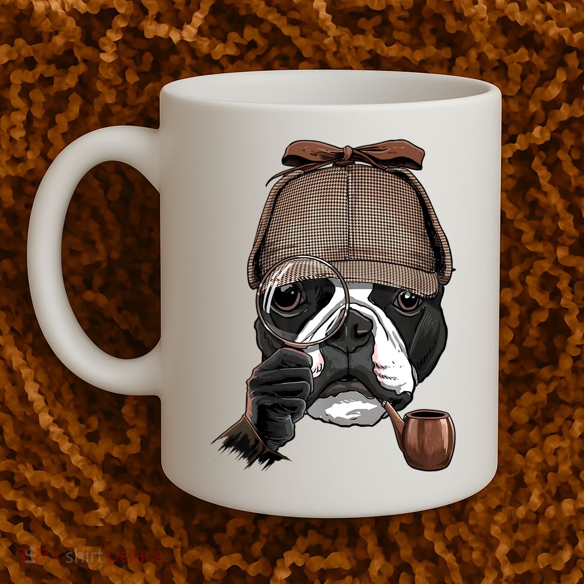 Boston Terrier Detective Boston Terrier Dog Lover Coffee Mug