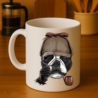 Boston Terrier Detective Boston Terrier Dog Lover Coffee Mug thumb 4