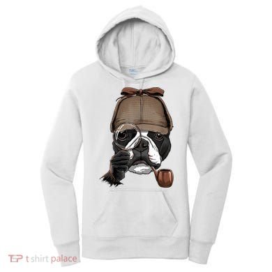 Boston Terrier Detective Boston Terrier Dog Lover Women's Hoodie