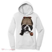 Boston Terrier Detective Boston Terrier Dog Lover Women's Hoodie thumb 0